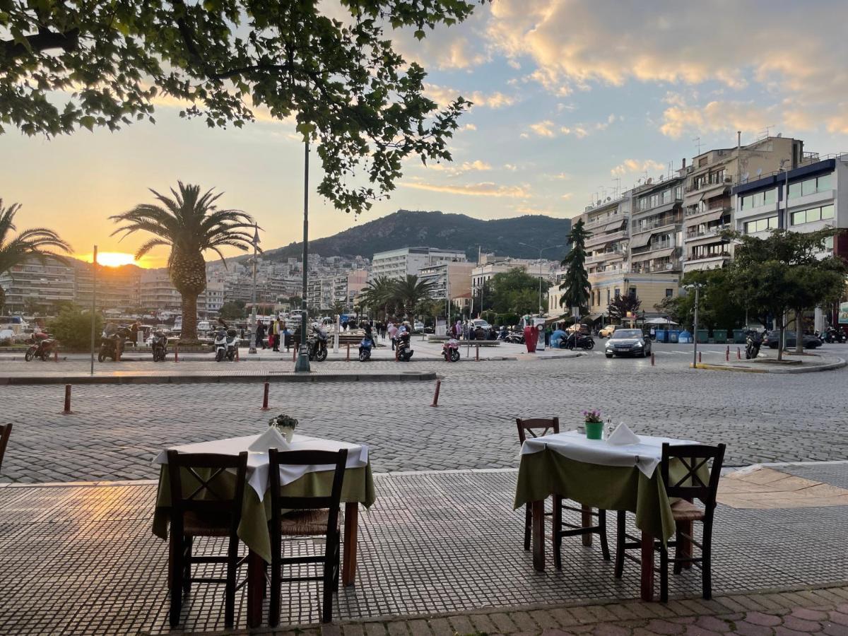 George & Nia Apartment - Central Kavala With Panoramic Terrace View Exteriör bild