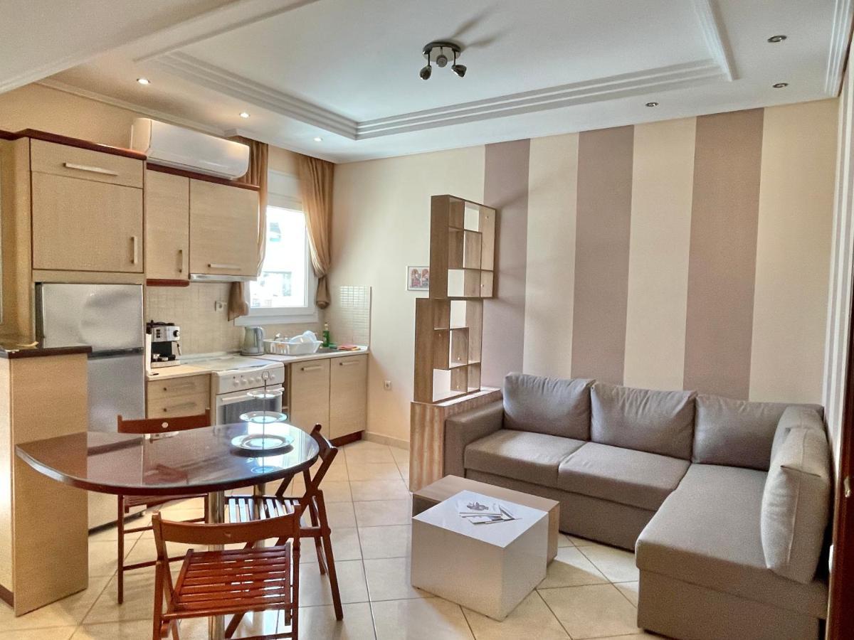 George & Nia Apartment - Central Kavala With Panoramic Terrace View Exteriör bild